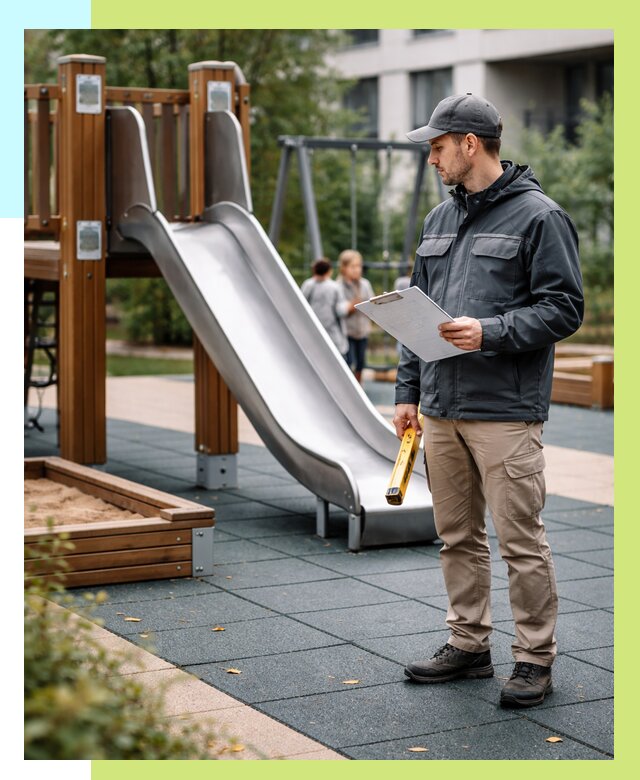 Сертификация детских площадок в Луховицах от 25863 р. | Алешин-Лхв