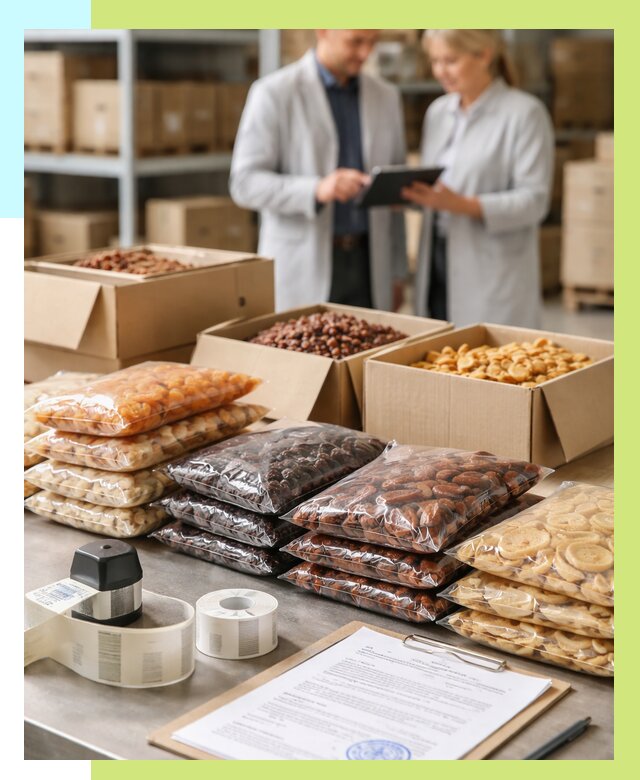 Сертификация сухофруктов в Луховицах от 12414 р. | Алешин-Лхв под ключ