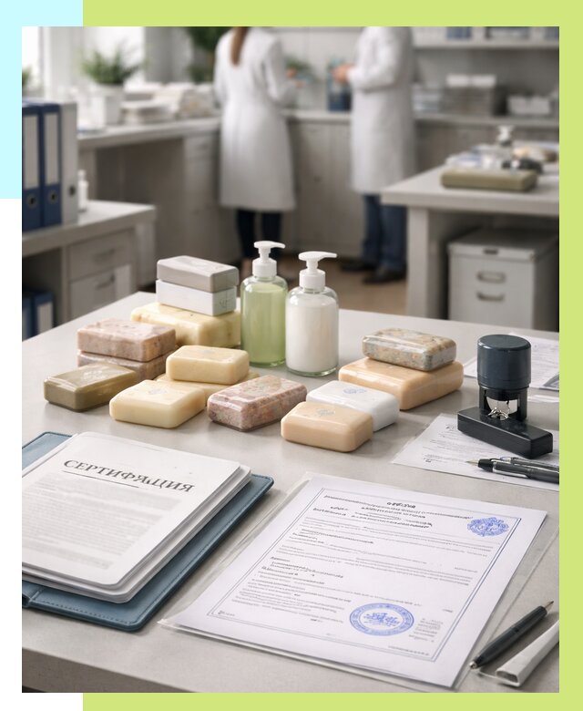 Сертификация мыла и сертификат на мыло в Луховицах от 12414 | Алешин-Лхв