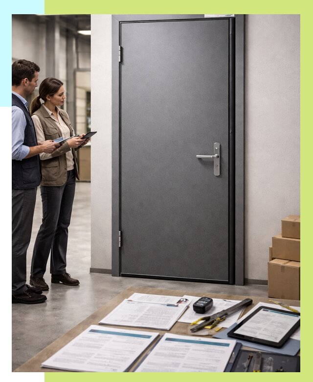 Сертификация противопожарных дверей в Луховицах от 9311 р. | Алешин-Лхв