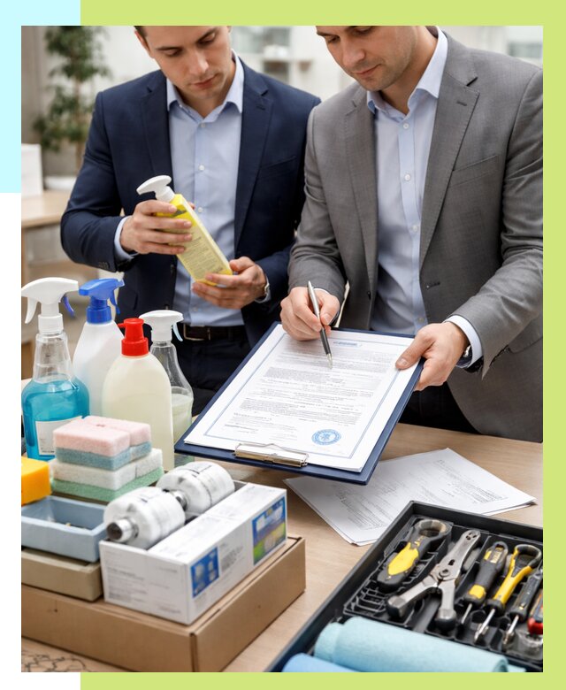 Сертификация хозяйственных товаров в Луховицах, от 18621 р. |Алешин-Лхв