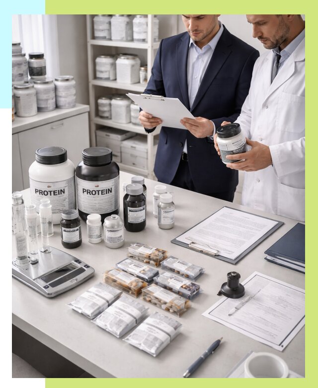 Сертификация спортивного питания в Луховицах от 15518 р., Алешин-Лхв