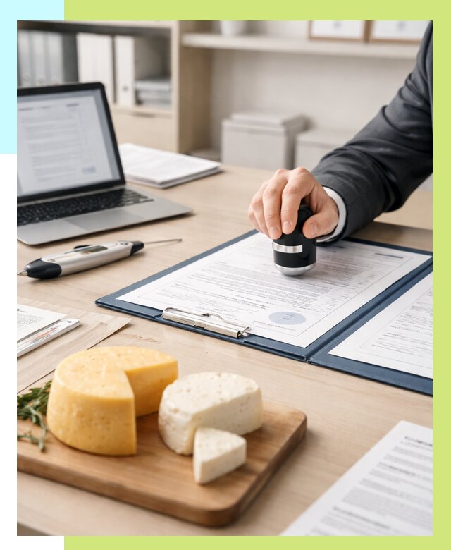 Сертификация сыров в Луховицах от 15518 р | Сертификат на сыр Алешин-Лхв