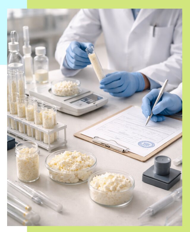 Сертификация творога в Луховицах от 12414 р. под ключ | Алешин-Лхв