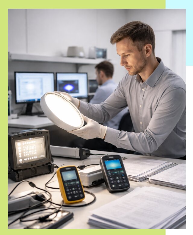 Сертификация светильников в Луховицах: испытания и оформление