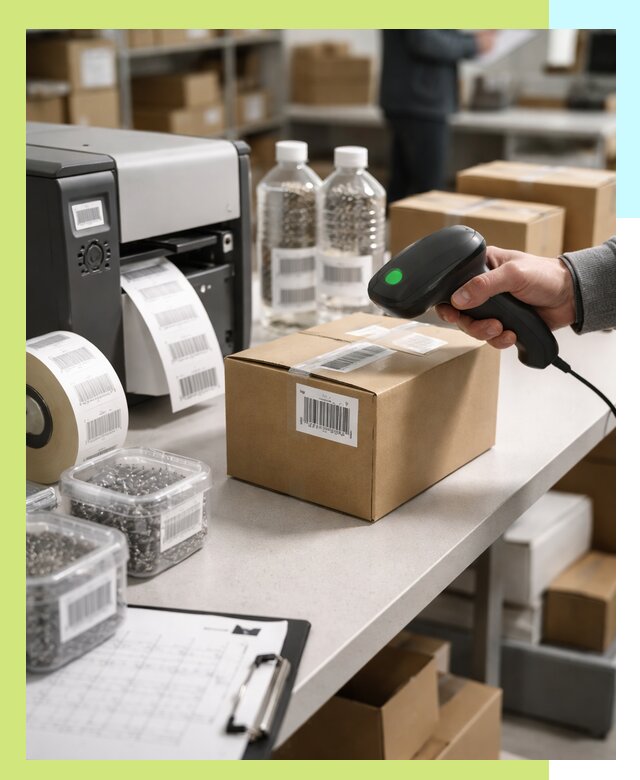 Штрихкодирование продукции и маркировка для продажи в Луховицах
