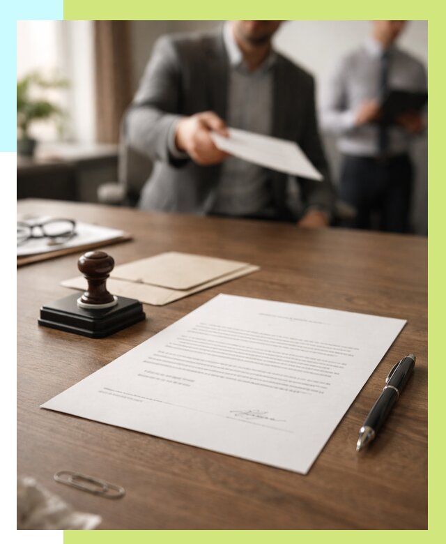 Отказное письмо по сертификации в Луховицах от 3621 р. | Алешин-Лхв