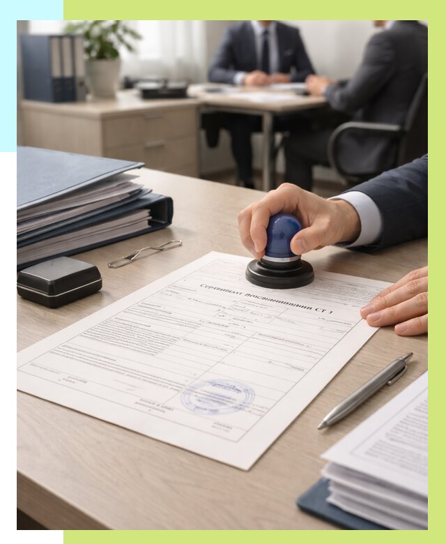 Сертификат происхождения СТ 1 в Луховицах от 4655 р. | Алешин-Лхв