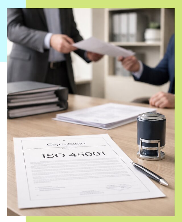 Сертификат ISO 45001 в Луховицах под ключ от 46553 р. | Алешин-Лхв