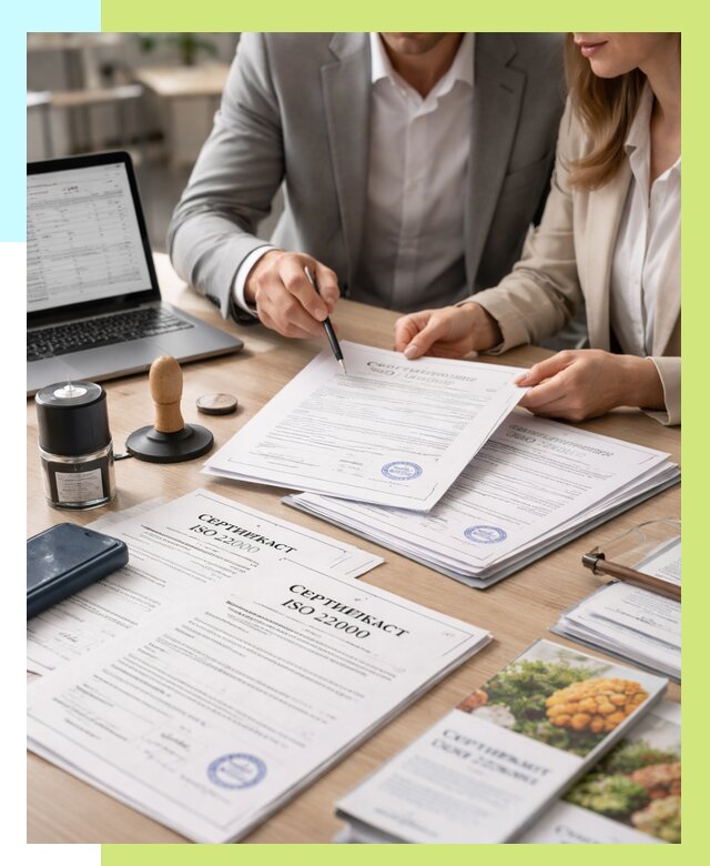 Сертификат ISO 22000 в Луховицах от 41380 р. под ключ | Алешин-Лхв