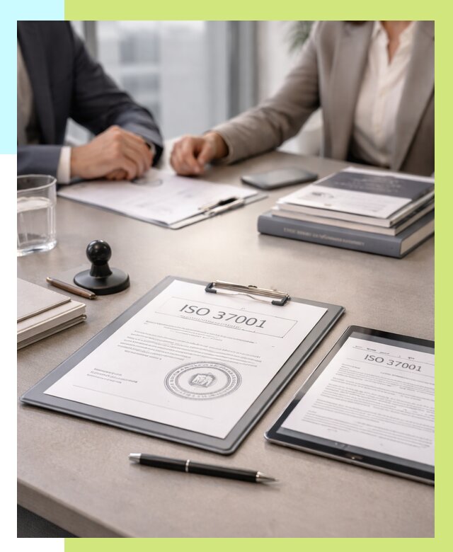 Сертификат ISO 37001 в Луховицах оформить от 124140 р. Алешин-Лхв