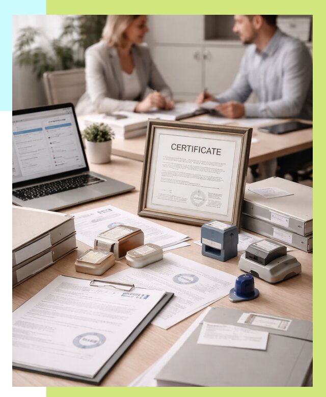 Сертификация компании в Луховицах от 46553 р. | Алешин-Лхв — заказ